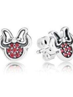 NEW! Pandora Disney Minnie Mouse Sparkling Earrings